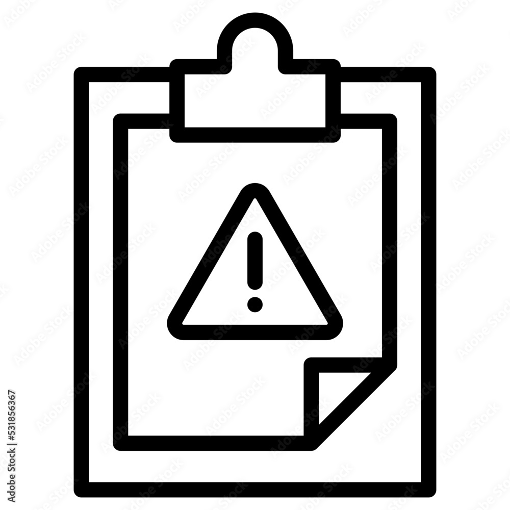 notes danger icon