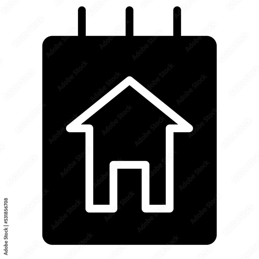 notepad home icon notepad home icon