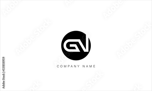GN, NG Abstract Letters Logo Monogram