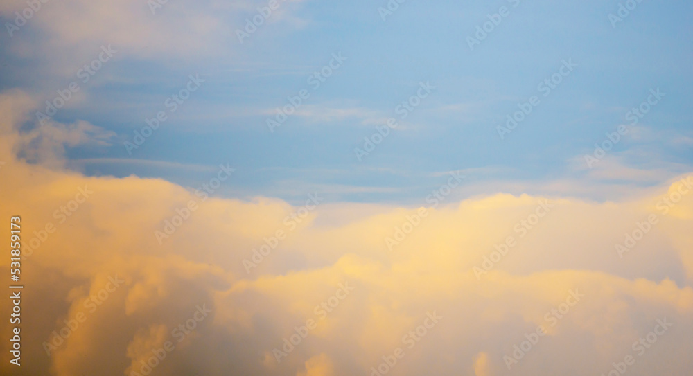 concept image blue sky with clouds