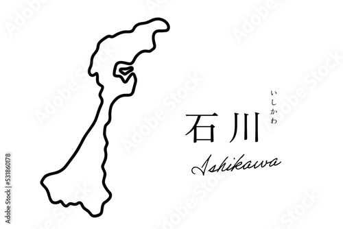 石川 いしかわ ishikawa　シンプルな地図 photo