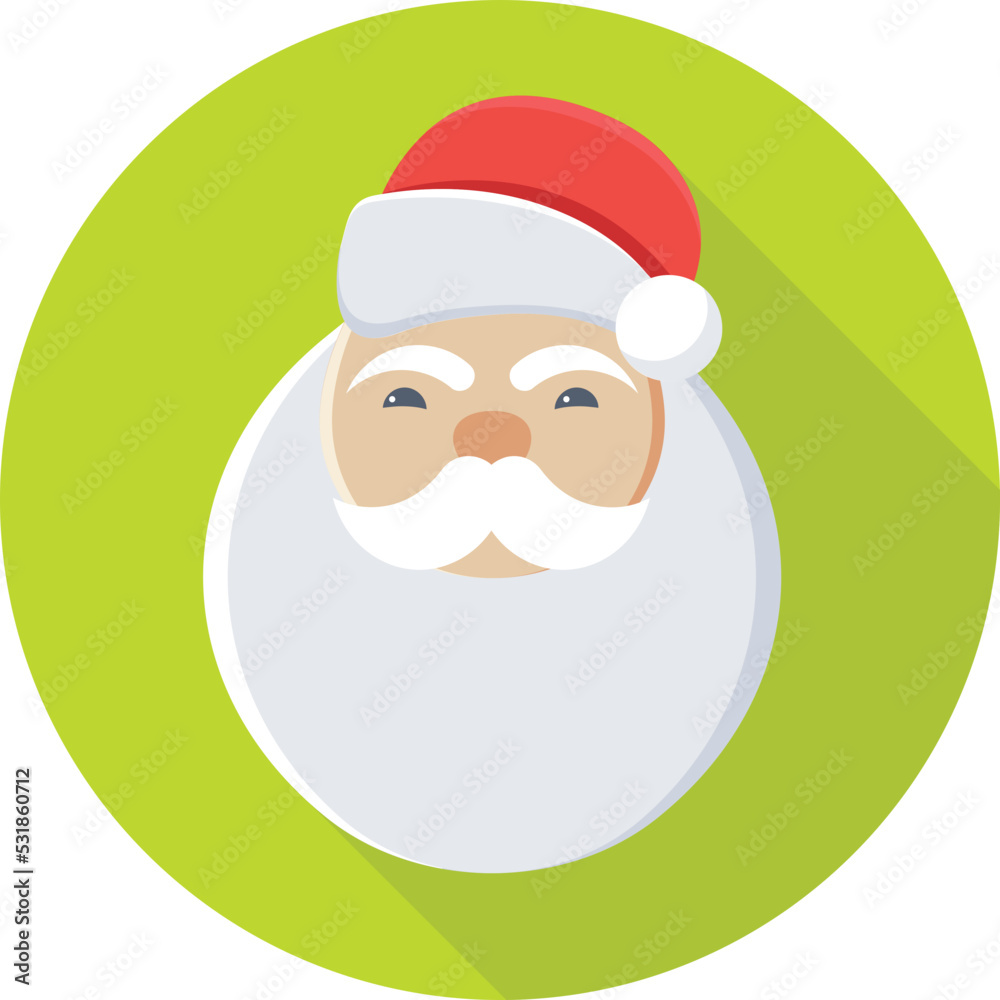 Santa Face Vector Icon Santa Face Vector Icon