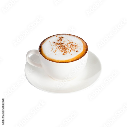 Hot cappuccino