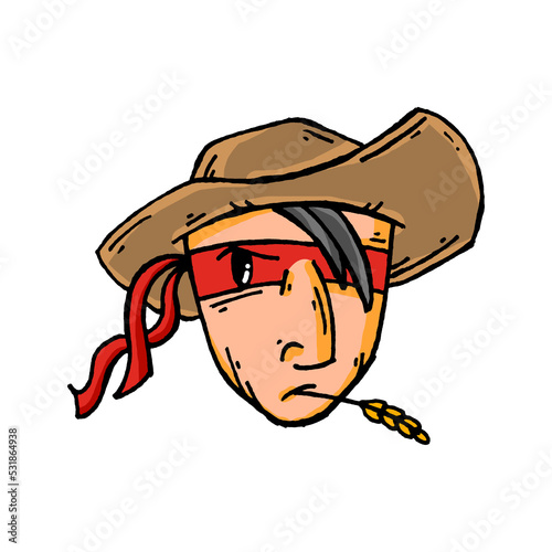 Western Guy Clipart  photo