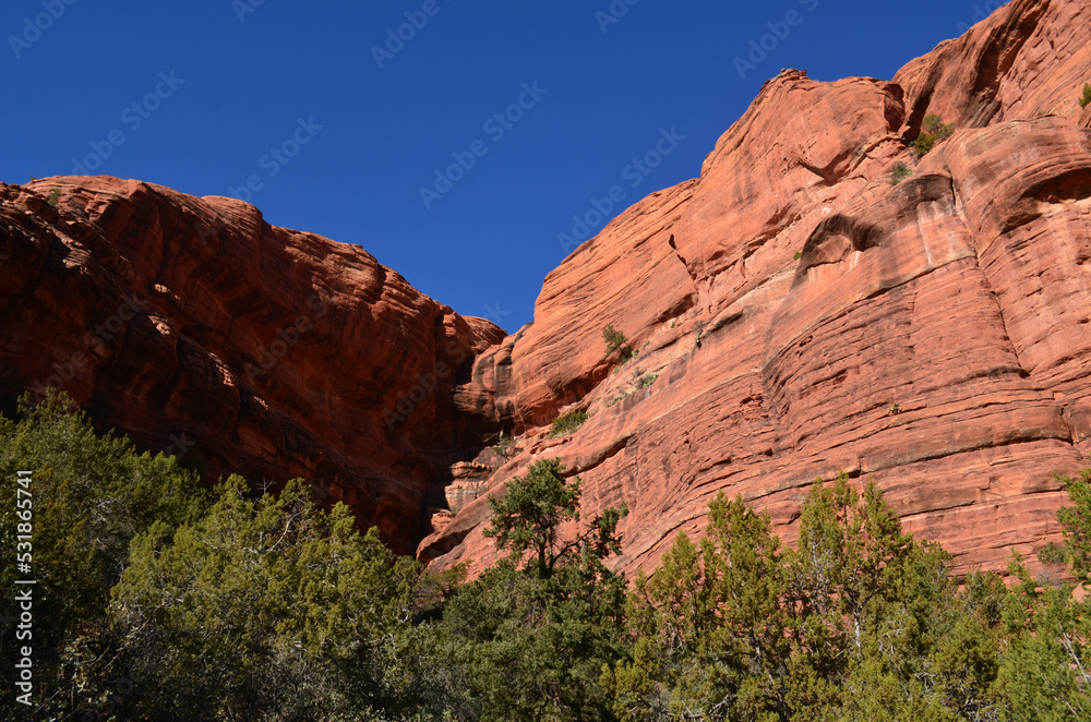 Red Rocks Meeting at an Angle in Arizona