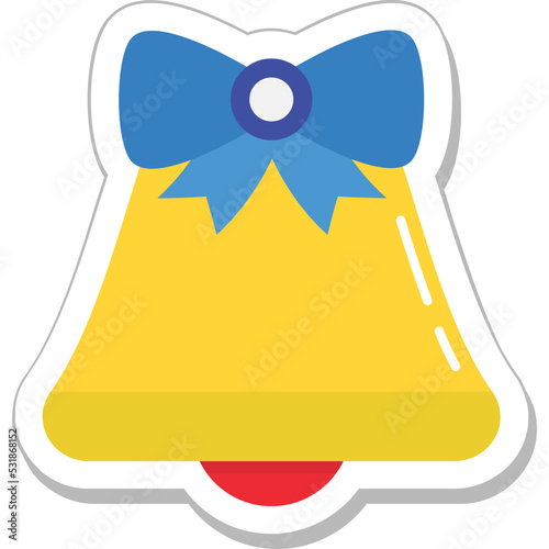 Christmas Bell Colored Vector Icon