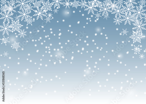 雪　結晶　背景　イラスト