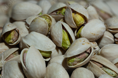 Nahaufnahme der Pistazien Frucht