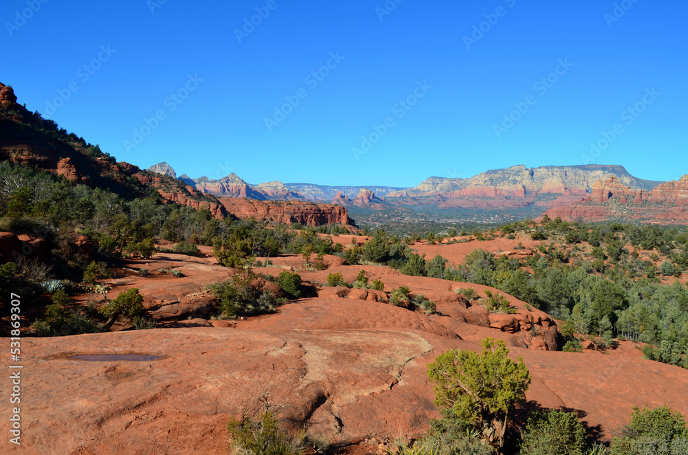 Looking into a Valley in Rural Sedona