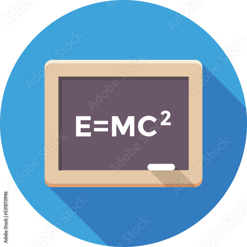Tapety artystyczne Einstein Formula Vector Icon