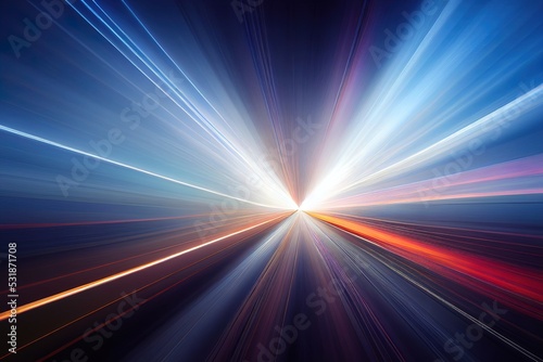 illustration of representation of the speed of light