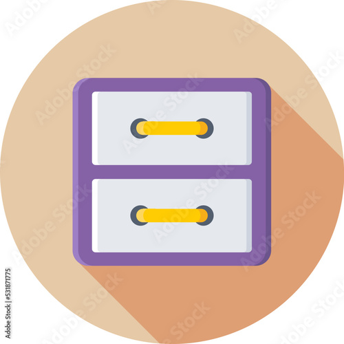 Chest of Drawers Vector Icon