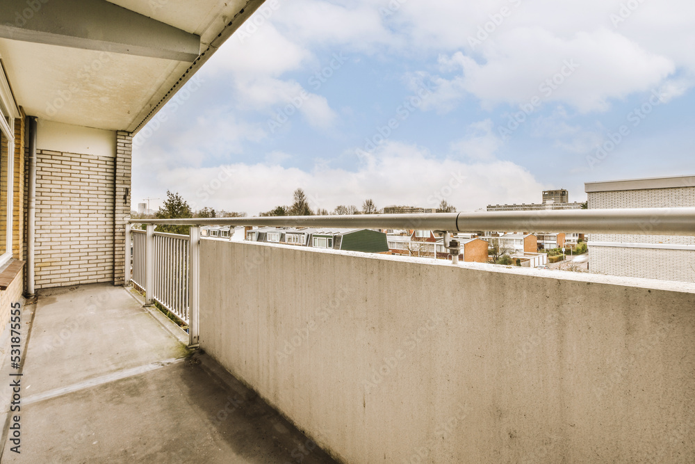 View from the balcony of a modern flat View from the balcony of a modern flat