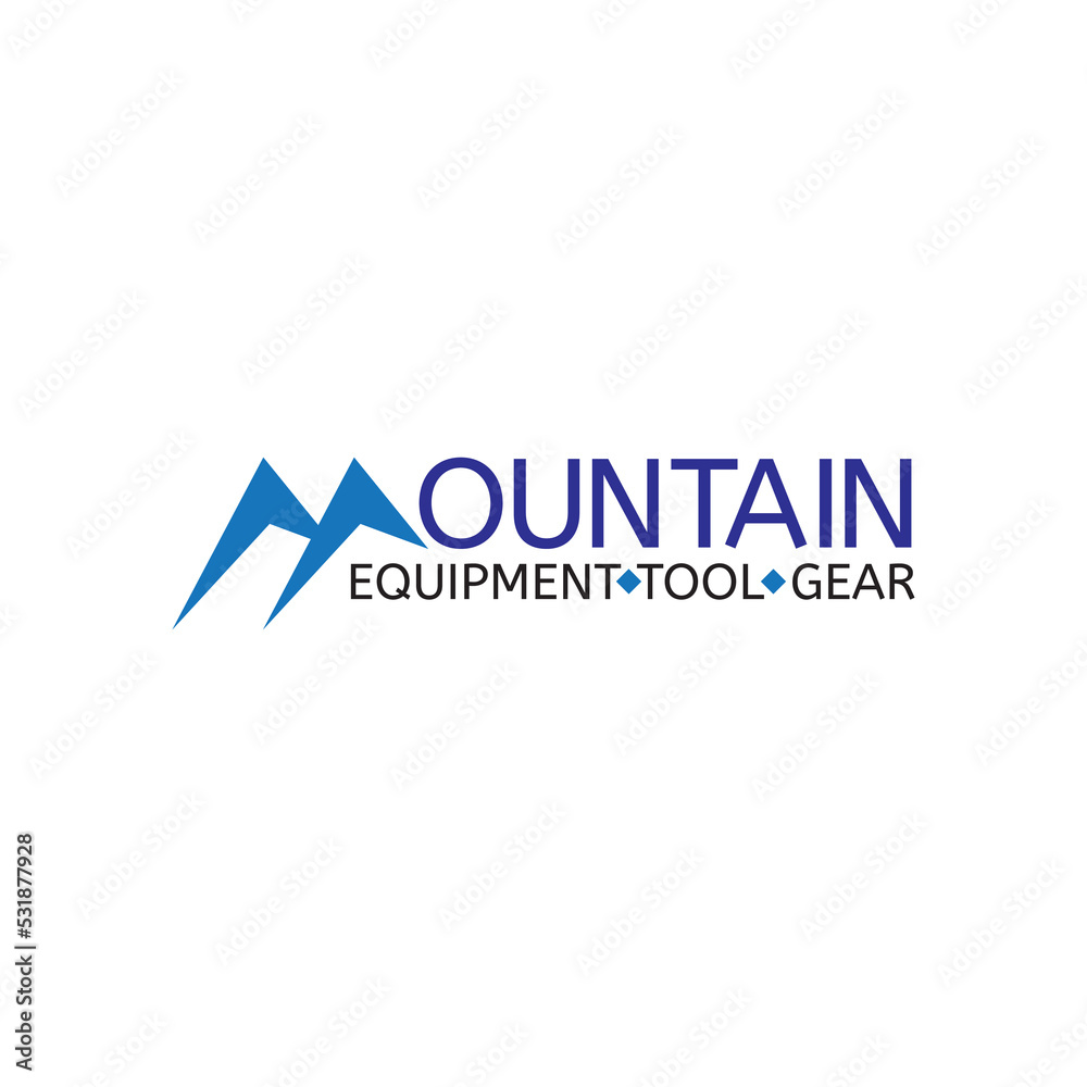 MOUNTAIN letter logo design vector MOUNTAIN letter logo design vector