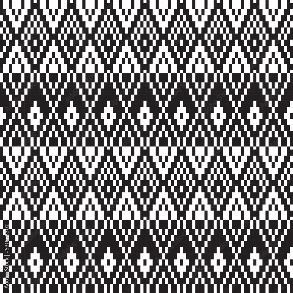 Argyle Fair Isle Seamless Pattern Design Argyle Fair Isle Seamless Pattern Design