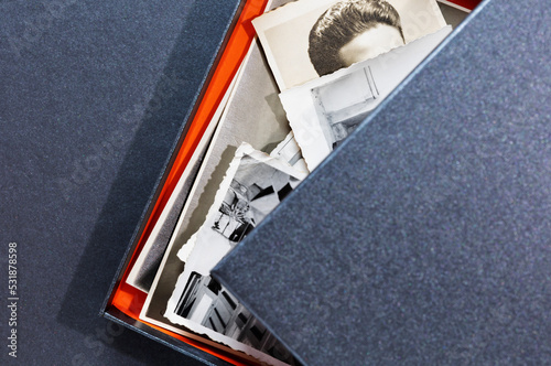 Old photos in box