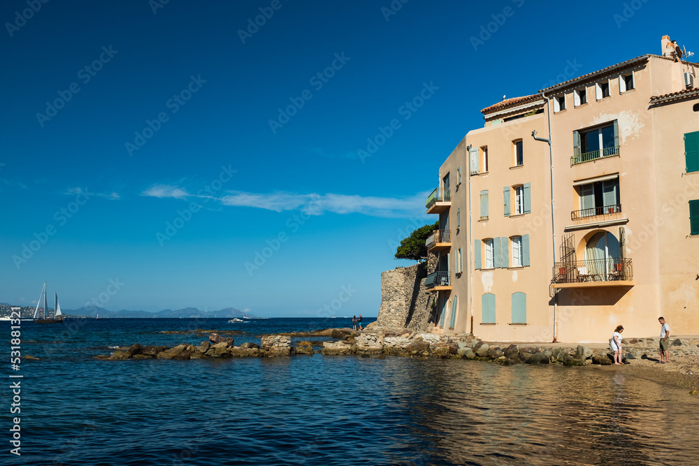 Iconic Sea Front in Saint Tropez, France