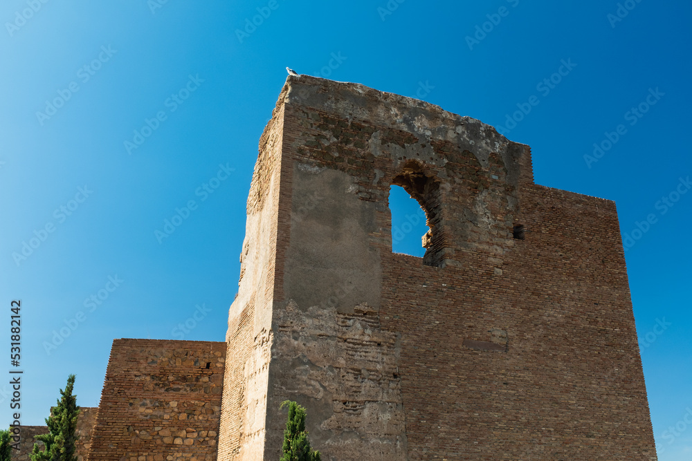 The Alcazaba palatial fortress in Málaga, Spain