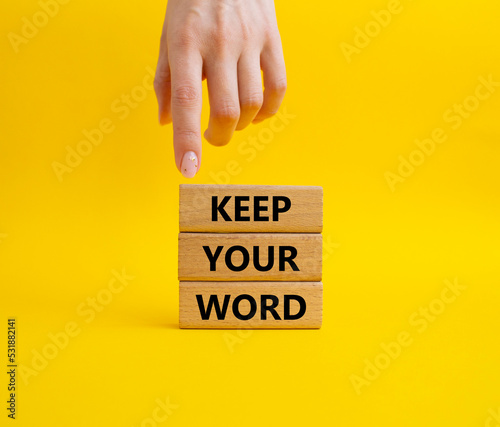 Obraz na płótnie Keep your word symbol