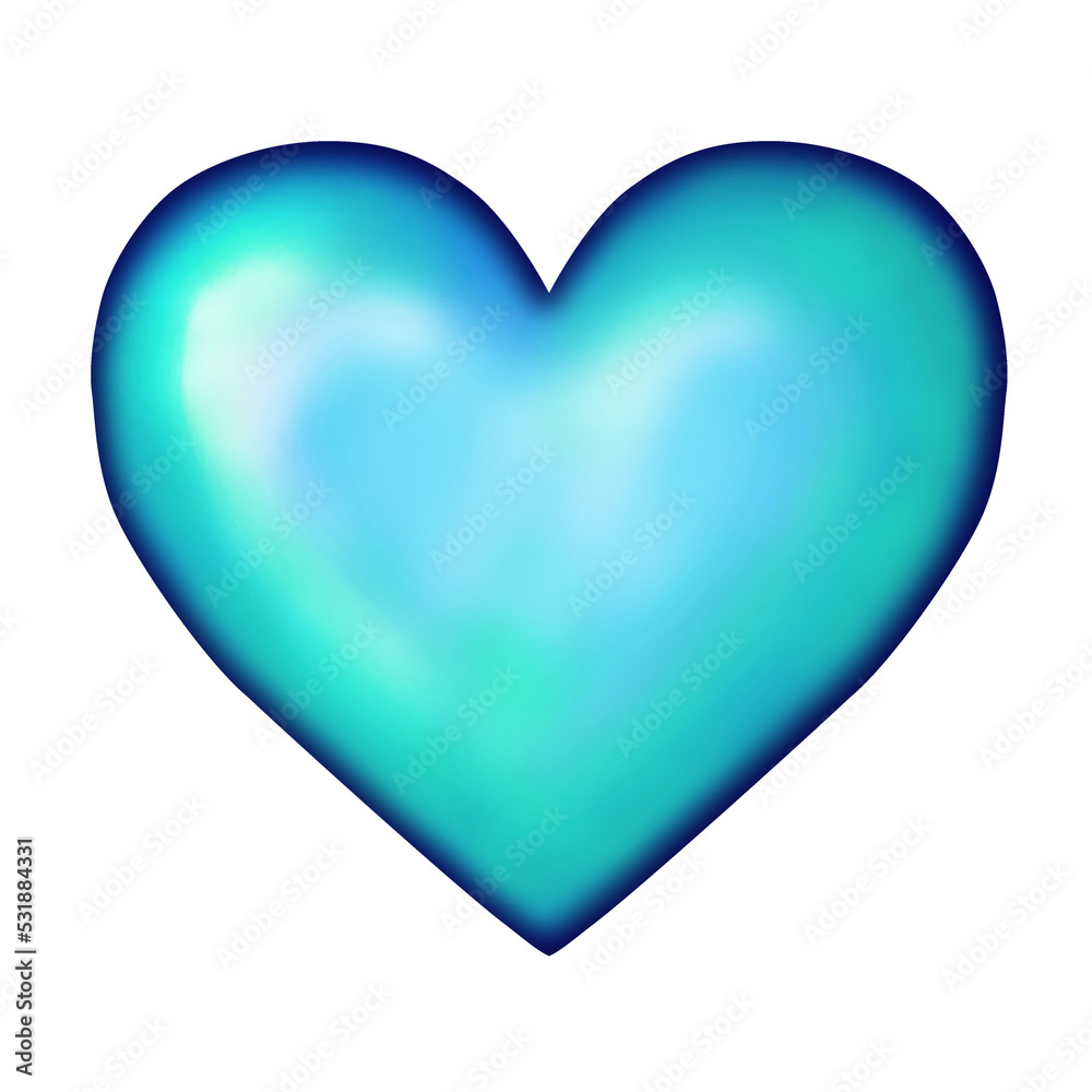 Serce niebieskie zimne