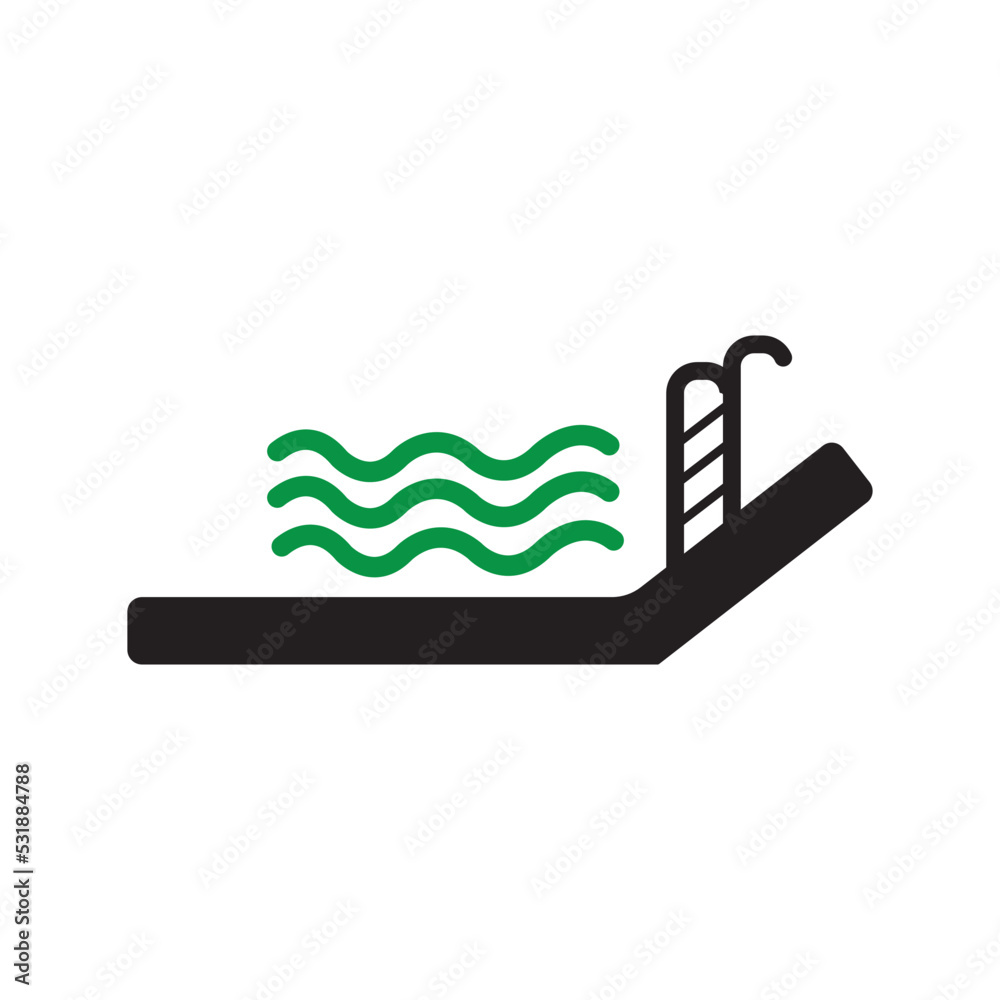 Obraz premium swimming pool icon