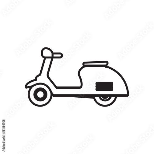 vespa scooter icon