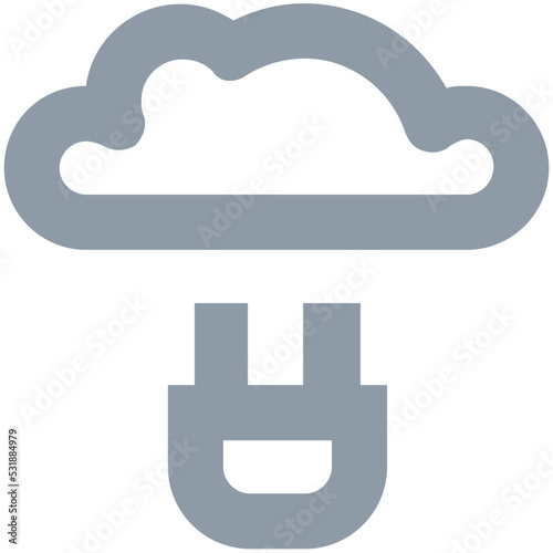 Cloud Hosting Vector Icon