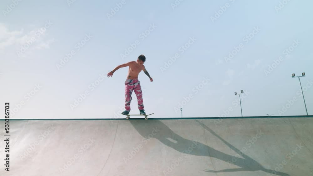 Play preview video
Download Preview
Add to Favorites
Add to Collection
A young skateboarder rides a skateboard in the park on the railing and on the mountains on the concrete. Jumps over obstacles Play preview video
Download Preview
Add to Favorites
Add to Collection
A young skateboarder rides a skateboard in the park on the railing and on the mountains on the concrete. Jumps over obstacles