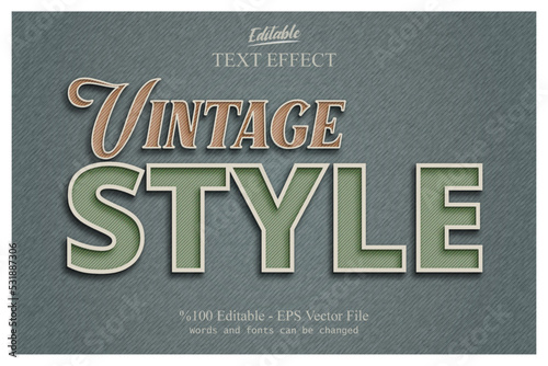 Vintage Style Editable Text with Retro Colors with gray background 