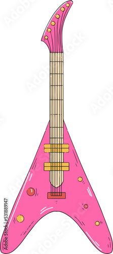 Retro style guitar