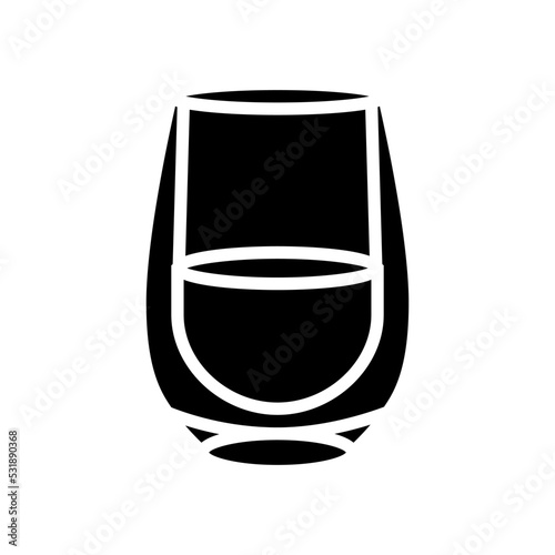 champagne wine glass glyph icon vector. champagne wine glass sign. isolated symbol illustration