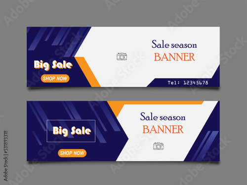 Sale promotion banner template on the grey background business and marketing concept for media, website, poster banner template, copy space for text or design