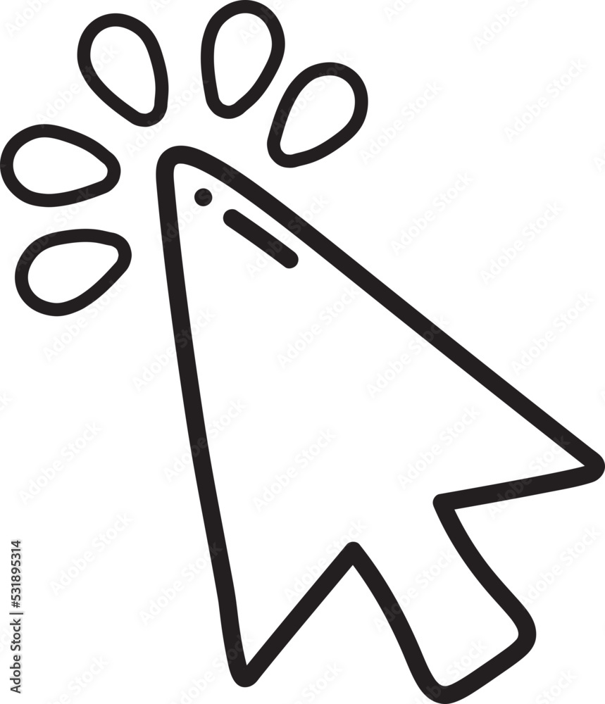 click pointer icon click pointer icon