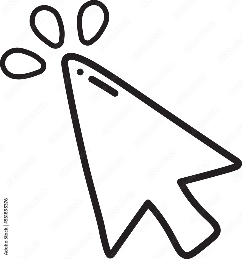 click pointer icon