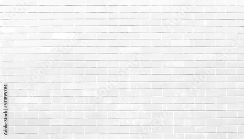white brick wall texture for background usage as a backdrop design. Modern white brick wall texture background. Abstract brickwork for backdrop.