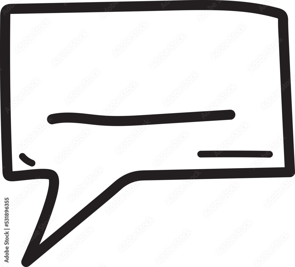 speech bubble doodle icon speech bubble doodle icon