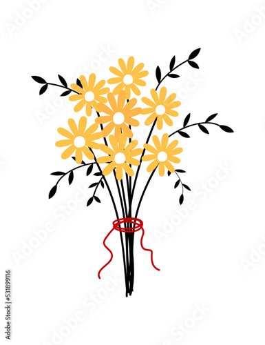 Collection of vector magic fairy tale elements, icons and illustrations. Herb.