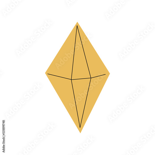 Collection of vector magic fairy tale elements, icons and illustrations. Pendant.