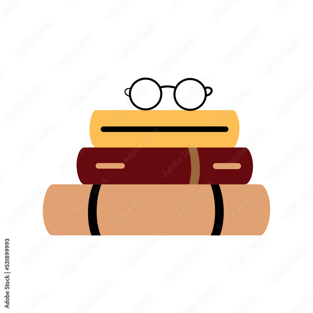 Fototapeta premium English uppercase alphabet letters on a white background. Letter D. Vector illustration