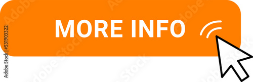 More info click button Web Design element. Vector illustration