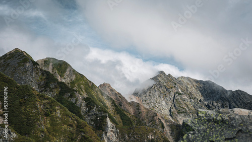 clouds over the mountains