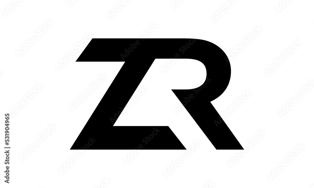 icon ZR logo letter monogram icon ZR logo letter monogram