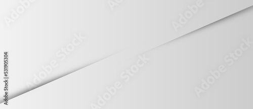 Grey white abstract background paper shine and layer element for presentation design