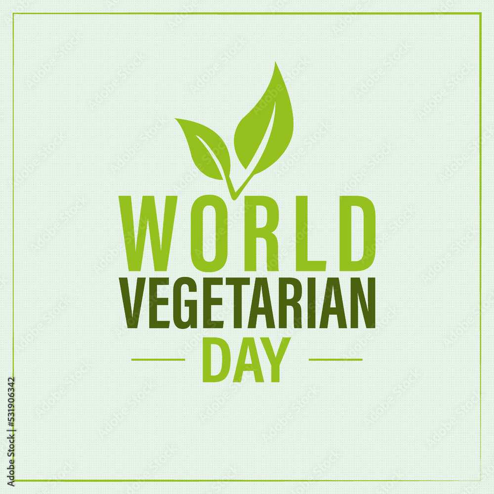 World Vegetarian Day. It is celebrated on 1 October every year. Background, poster, card, banner vector illustration World Vegetarian Day. It is celebrated on 1 October every year. Background, poster, card, banner vector illustration