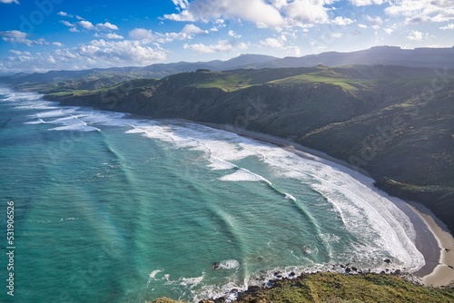 South from Castlepoint, New Zealand photo