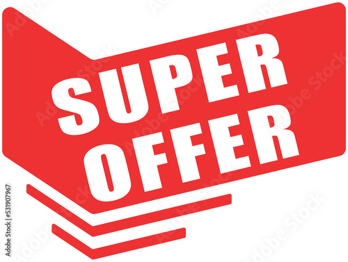 RED BANNER VECTORATOR SUPER OFFER