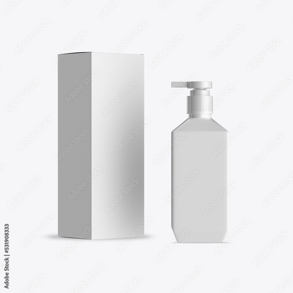 Matte Soap Bottle Mockup. 3D render Matte Soap Bottle Mockup. 3D render