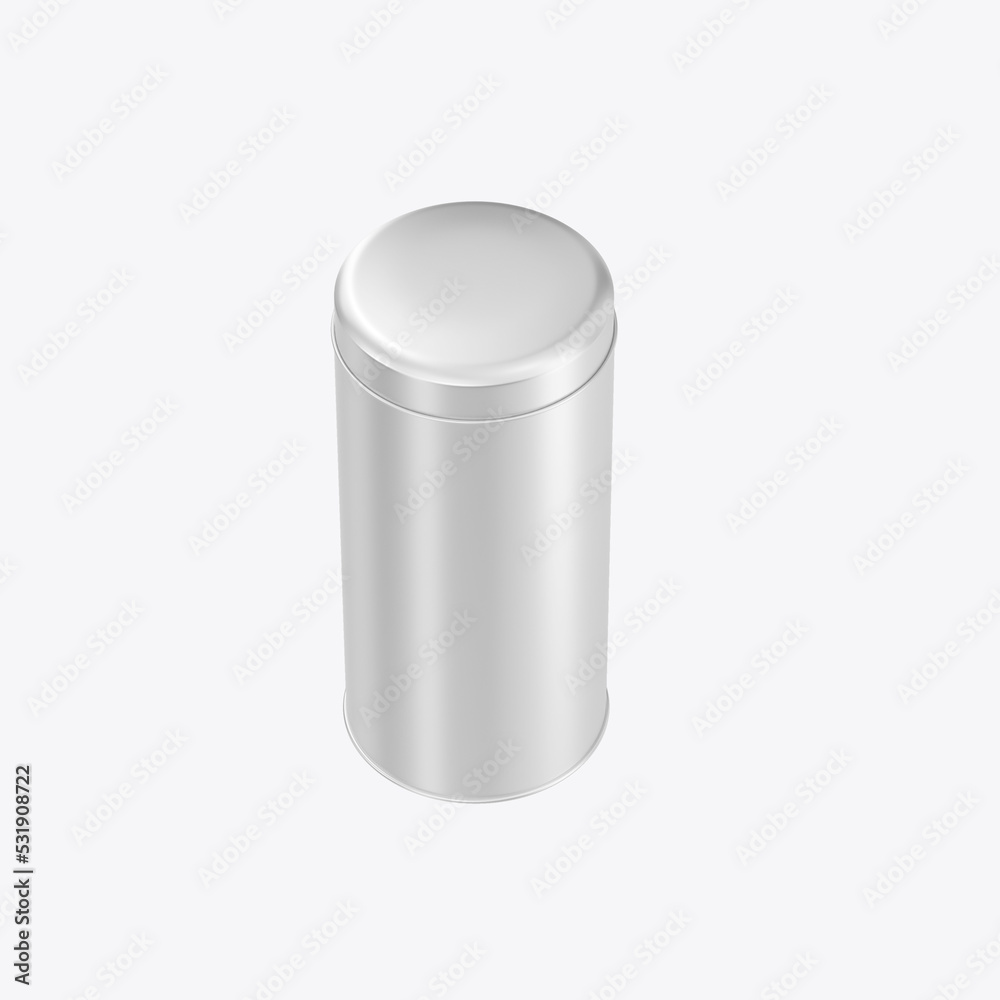 Spices Tin Mockup. 3D render Spices Tin Mockup. 3D render