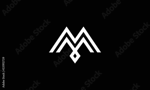  Letter MM Logo Monogram Double M Logo 