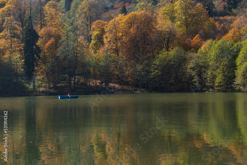 Borcka Karagol Lake in the Autumn Season, Artvin Turkey